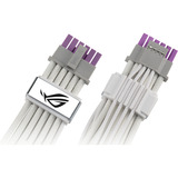ASUS ROG-EQUALIZER, Cavo bianco, PCI-E (16-pin), PCI-E x16 (Gen 4.0), 0,75 m, Maschio, Maschio, Dritto