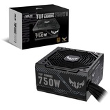 ASUS TUF-GAMING-750B alimentatore per computer 750 W 20+4 pin ATX ATX Nero Nero, 750 W, 100 - 240 V, 20+4 pin ATX, PC, ATX, 80 PLUS Bronze