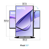 BenQ MA320UG, Monitor LED argento