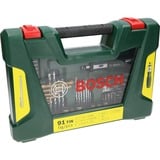 Bosch 2 607 017 195 punta per trapano Set di punte per trapano 91 pz, Trapano & Set di bit verde, Trapano, Set di punte per trapano, Metallo, Pietra, Legno, 1,8 kg, 91 pz, Phillips, Viti a croce, Torcia