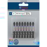 Bosch Set di punte per avvitare PRO Impact Control PH2, 8 pezzi, Set di bit 