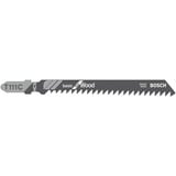 Bosch T 111 C Lama per seghetto alternativo Acciaio al carbonio (HCS) 3 pz, Lama per sega Lama per seghetto alternativo, Truciolare, Pannello in fibra, Legno compensato, Legno dolce, Acciaio al carbonio (HCS), 5 cm, 3 mm, 10 cm
