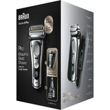 Braun Series 9 Pro 9476cc Rasoio Trimmer Nero, Cromo cromo/Argento, Rasoio, Pulsanti, Touch, Nero, Cromo, Carica, Batteria, Ioni di Litio