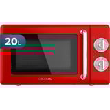 Cecotec ProClean 3010 Retro Red, Forno a microonde rosso