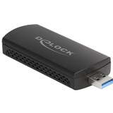 DeLOCK Adattatore USB Wi-Fi 6E Dualband WLAN AX3000, Adattatore Wi-Fi 