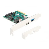 DeLOCK Scheda PCI Express x4 per 1 x porta USB 10 Gbps Type-C esterna + 1 x porta USB 10 Gbps Type-A esterna, Controller USB 
