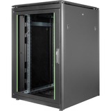 Digitus Armadio di rete Serie Unique - 800 x 800 mm (L x P), IT armadio Nero, Rack indipendenti, 22U, 800 kg, 800 g, Nero