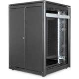 Digitus Armadio di rete Serie Unique - 800 x 800 mm (L x P), IT armadio Nero, Rack indipendenti, 22U, 800 kg, 800 g, Nero