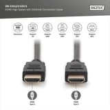 Digitus Cavo di collegamento HDMI Premium High Speed, con Ethernet, UHD 4K Nero