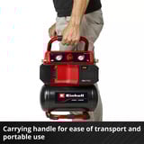 EINHELL TE-AC 18/75 Li OF-Solo, 4020410 Nero/Rosso