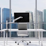 Ergotron LX Series 45-537-216 supporto da tavolo per Tv a schermo piatto 81,3 cm (32") Bianco Scrivania bianco, Morsa, 11,3 kg, 81,3 cm (32"), 100 x 100 mm, Regolazione altezza, Bianco