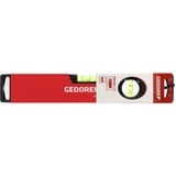 GEDORE Livella Red in alluminio, 30 cm, 2 bolle, Livelle rosso
