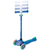 GLOBBER Primo Plus Lights incl. casco, Scooter blu scuro/Turchese
