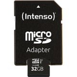Intenso 3424480 memoria flash 32 GB MicroSD UHS-I Classe 10, Scheda di memoria Nero, 32 GB, MicroSD, Classe 10, UHS-I, Class 1 (U1), A prova di temperatura, Resistente agli urti, Impermeabile, A prova di raggi X