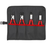 KNIPEX 00 19 56 set di strumenti meccanici 4 strumenti, Set pinze rosso/Nero, 670 g, 4 strumenti