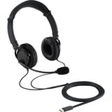 Kensington Cuffie USB-C ad alta fedeltà con microfono, Headset Nero, Cablato, Musica e Chiamate, Auricolare, Nero
