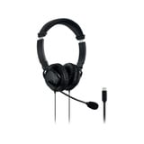 Kensington Cuffie USB-C classiche con microfono, Headset Nero, Cablato