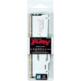 Kingston FURY FURY Beast 32GB 6000MT/s DDR5 CL30 DIMM White RGB EXPO, Memoria bianco, 32 GB, 1 x 32 GB, DDR5, 288-pin DIMM, Bianco