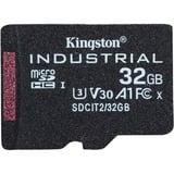 Kingston Scheda microSDHC Industriale 32GB C10 A1 pSLC Confezione Singola senza Adattatore, Scheda di memoria Nero, 32 GB, MicroSDHC, Classe 10, UHS-I, 100 MB/s, 80 MB/s