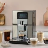 Krups Intuition Experience+ EA877D10 macchina per caffè Automatica Macchina per espresso 3 L, Macchina automatica acciaio inox satinato/in acciaio inox, Macchina per espresso, 3 L, Chicchi di caffè, Macinatore integrato, 1550 W, Nero, Acciaio spazzolato