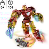 LEGO | Marvel 76307 Mech di Iron Man Contro Ultron - Action Figure Giocattolo da Costruire con 2 Minifigure, Gioco Bambini 6+, Giochi di costruzione Gioco Bambini 6+, Set da costruzione, 6 anno/i, Plastica, 101 pz, 141 g