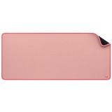 Logitech Desk Mat Studio Series Rosa rosa, Rosa, Monocromatico, Nylon, Poliestere, Gomma, Barra appoggiaferro antiscivolo