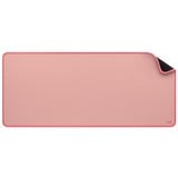 Logitech Desk Mat Studio Series Rosa, Tappetino per mouse rosa, Rosa, Monocromatico, Nylon, Poliestere, Gomma, Barra appoggiaferro antiscivolo