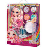 MGA Entertainment Rainbow Shimmers with Slime Fashion Doll - Bella (pink), Bambola Rainbow High Rainbow Shimmers with Slime Fashion Doll - Bella (pink), Bambola alla moda, Femmina, 4 anno/i, Bambino/Bambina, 280 mm, Multicolore