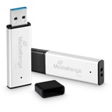MediaRange High Performance 16 GB, Chiavetta USB argento/Nero