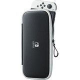 Nintendo Custodia e Pellicola Protettiva per Switch Modello OLED, Borsa Nero/Bianco, Custodia a libro, Nintendo, Nero, Bianco, Poliestere, Nintendo Switch OLED, Antigraffio, Resistente agli urti