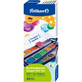 Pelikan K24 pittura ad acqua Nero, Blu, Ciano, Verde, Arancione, Giallo 24 pezzo(i) Nero, Blu, Ciano, Verde, Arancione, Giallo, 24 pezzo(i)