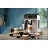 Philips 5500 series EP5543/80 macchina per caffè Automatica Macchina per espresso 1,8 L, Macchina automatica Oro rosa/Bianco, Macchina per espresso, 1,8 L, Chicchi di caffè, Macinatore integrato, 230 W, Rose Gold, Bianco