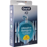 Procter & Gamble Oral-B iO Ultimative Reinigung 8er, Testina bianco, 8 pz, Bianco, 3 mese(i), Oral-B, 106 mm, 34 mm