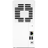 QNAP TS-233 server NAS e di archiviazione Mini Tower Collegamento ethernet LAN Bianco Cortex-A55 bianco, NAS, Mini Tower, ARM, Cortex-A55, Bianco