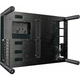 RAIJINTEK Paean Desktop Nero, Trasparente, Bench/Show Housing Nero, Desktop, PC, Nero, Trasparente, ATX, micro ATX, Mini-ITX, Alluminio, SPCC, Vetro temperato, 14 cm