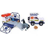 Simba Sam il pompiere salvataggio animali con rimorchio,  veicolo da gioco 
