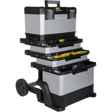 Stanley 1-95-622 Cassetta degli attrezzi Metallo, Plastica Nero, Grigio, Carrelli per attrezzi grigio/Nero, Metallo, Plastica, Nero, Grigio, 568 mm, 893 mm, 389 mm