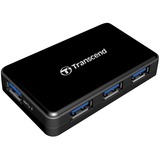 Transcend HUB3 Nero Hubs di interfaccia Nero, USB 3.2 Gen 1 (3.1 Gen 1) Type-A, Nero, CE/FCC/BSMI/KC/RCM/EAC, 5 - 12 V, Windows 10, Windows 7, Windows 8, Mac OS X 10.2 Jaguar