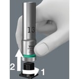 Wera 05004525001 bussola e set di bussole, chiave combinata   Nero, Set di bussole, 1/4", Metrico, 9 testina/e, 5,5.5,6,7,8,10,11,12,13 mm, 5 cm