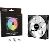 be quiet! Light Wings LX PWM 140 mm, Ventola Nero