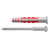 fischer DuoSeal 6x38 S PH TX A2, Tassello grigio chiaro/Rosso