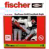 fischer EasyHook Angle DuoPower 8x40, Tassello bianco