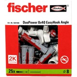 fischer EasyHook Angolo DuoPower 8x40, Tassello bianco