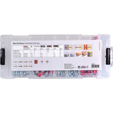 fischer Mini FixTainer DuoPower + Viti, Tassello grigio chiaro/Rosso