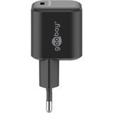 goobay Caricatore rapido Nano USB-C PD GaN 45 W, Caricabatterie Nero