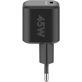 goobay Caricatore rapido Nano USB-C PD GaN 45 W, Caricabatterie Nero