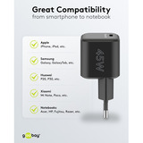 goobay Caricatore rapido Nano USB-C PD GaN 45 W, Caricabatterie Nero