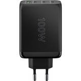 goobay Caricatore rapido USB-C PD multiporta 100 watt, Caricabatterie Nero