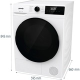 gorenje DHNA92/DE, Pompa di calore di condensazione asciugatrice bianco