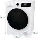 gorenje DHNA92/DE asciugatrice Libera installazione Caricamento frontale 9 kg Bianco, Pompa di calore di condensazione asciugatrice bianco, Libera installazione, Caricamento frontale, Pompa di calore, Bianco, Pulsanti, Manopola, Destra